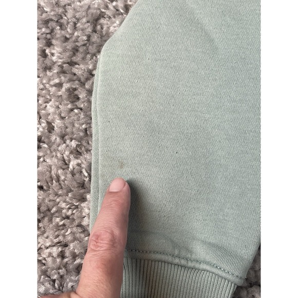 Carhartt Hoodie Womens Medium Mint Green Relaxed Fit Midweight Logo‎ Sweater - Picture 5 of 11